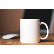 White Porcelain Mug /Ceramic Mug/ Cawan Kopi Teh 11oz