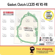 5YP-E5461 LC135 4S V1-V8 AUTO Gasket Clutch Crankcase Engine Cover 2 RH Right / Gasket Crank Case En
