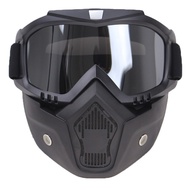 Kecamata Helm & Masker Motor Klasik Anti Angin / TaffSPORT BOLLFO Kacamata Goggles Mask Motor Retro