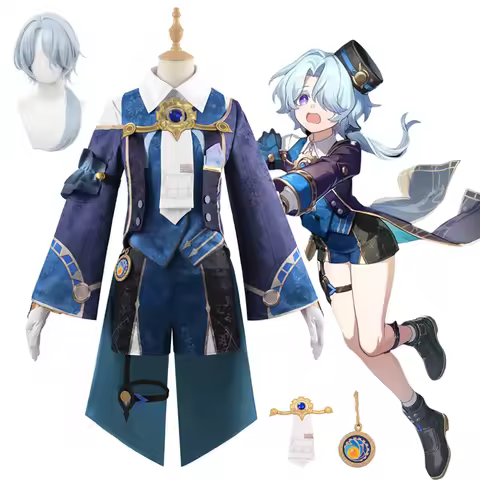 Honkai Star Rail Misha Cosplay Costume Wig Uniform Hat Mikhail Char Legwork The Reverie Hotel Bellbo