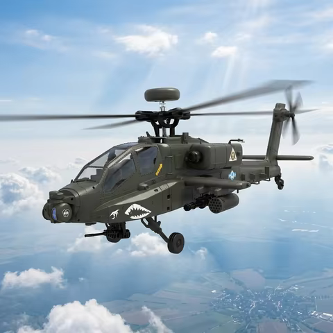 YUXIANG F11S 1:32 Scale Apache Armed Remote Control Helicopter, Intelligent Multifunctional Simulati
