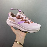 HOKA ONE ONE Transport GTX Hiking Shoes For Women's Anti-slip Water Proof Sneakers Pink Z2F5