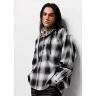 CPS Men's Plaid SHIRT With Hood CHECK HOODED Model C26SGMD048 (SS26 D3)