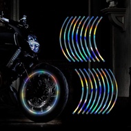 Reflective Wheel Rim Striped Car Sticker Suitable for Motorcycle Wheel Car Sticker Night Reflective Safety Bicycle