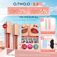 O.TWO.O 2pcs Lipstick Makeup Mini Set Lipmatte 2pcs Gincu 3 Colors
