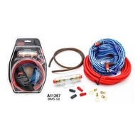 MD-A8 8GA (KIT BMS-58) Subwoofer Amplifier WIRE AMP Wiring Fuse Kit Speaker RCA Cable