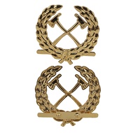 Outpost Laurel Metal Badge Fire Iron Rice Flower Badge/