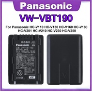 Original VW-VBT190 1940mAh Battery For Panasonic HC-V210 HC-V250 HC-V380 HC-V510 HC-V520 HC-V550 HC-