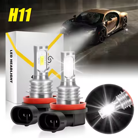 2pcs Fog Bulbs 9005/HB3 9006/HB4 H4 H7 H11 3570 LED Headlight High Low Beam Fog Bulb White 6500K h7 