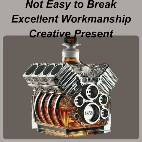 V8 Wine Bottle Engines Shape Liquor Alcohol Decanters Whisky Bottle Decanter Bar Accessories For Teq