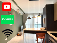 Rumah 50 m² dengan 1 bilik tidur dan 1 bilik mandi peribadi di Johor Bahru (Red Sunset Studio Sky 88