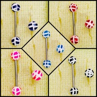 ️ Tongue Piercing Body Jewelry Stainless Steel Rod 1.6 Length 16 mm Light Weight Easy To Wear
