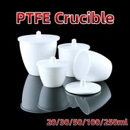 PTFE Crucible With Lid And Thickened Teflon Acid Alkali Resistant And High-Temperature Resistant F4 