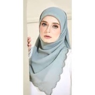 Shawl Chiffon Voile Sulam Shawl Chiffon Aritachi Selendang Chiffon Voile Shawl Sulam Plain Shawl Ray