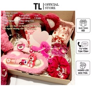 Strawberry Bear gift Set - Super cute gift for girlfriend, birthday gift for women