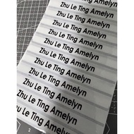 Long Name Waterproof name stickers transparent Sticker Ready Stock
