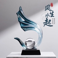 German Light Luxury Office Decorations High-End Fengshui Wine Cabinet Decorations Living Room High-E