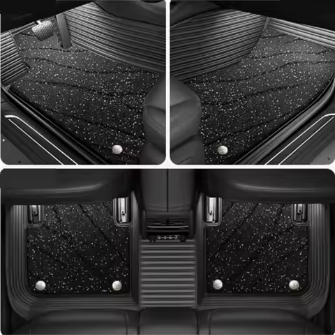 Double layer 5D Custom Car Floor Mats For Mercedes Benz S-CLASS W221 W222 W223 Z223 V223 Auto Carpet