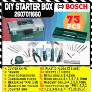BOSCH ACCESSORIES DIY STARTER BOX ( WITH CARRYING TOOL BOX ) 2607011660 73 PCS
