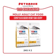 MOLLY Cat Adult (2kg/2kg x2/15kg)/ Cat Food / Makanan Kucing