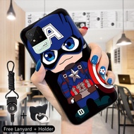 เคสโทรศัพท์สำหรับ Realme Narzo เคส50I Realme Narzo เคส50i กันกระแทกการ์ตูน Avenger TPU เคส Ironman C