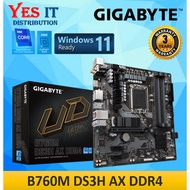 GIGABYTE B760M DS3H AX DDR4 / DDR5 LGA1700 MOTHERBOARD