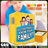 Do You Really Know Your Family? indoor board games for family fun Party Game for adult and kids