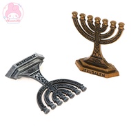 thewoodfamer 7 Branch  Holder Jewish Menorah -holder Relic Ornament EN