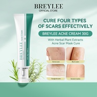 BREYLEE Scar Remover Cream Scar Repair Gel Pimple Acne Treatments Scar Removal Fade Marks Skincare