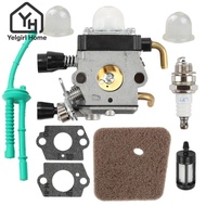 YELGIRLB 9 Pcs/Set Carburetor Kit, with Primer Bulb Drop-In Fit Carburetor Replacement, for STIHL FS
