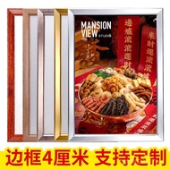 Wall-mounted Poster Frame Aluminum Alloy Front Frame Picture Frame A4a3Advertising40mm Open Elevator