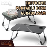TaffHOME Portable Desk 60x40x25cm Computer Study Table Laptop Notebook Dining Floor Bed 60x40 Hospit