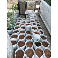 16" X 16" {6PCS } PUTIH Polybag  /Nursery Plantation Bag ( polibag only )