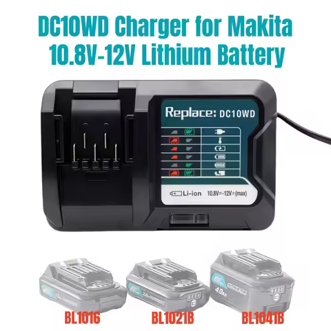 DC10WD BL1015 Battery Charger Replace for MAKITA 10.8V 12V BL1016 BL1021B BL1041B FD05 DT03 RJ03Z SH