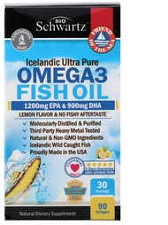 โอเมก้า 3 จากปลาทะเะล BioSchwartz Omega 3 Fish Oil 1200 mg EPA & 900 mg DHA 90 Softgels Matt coated 