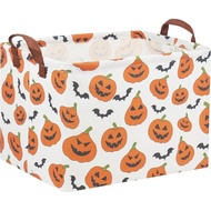 Rectangular Halloween Basket for Kids Pumpkin Basket Toy Storage Bin Organizer Box Room Decor for Ha