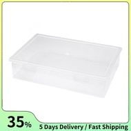 Plastic File Organizer Transparent Square Storage Box A4 Storage Box File Storage Box