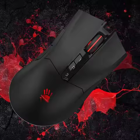 A4tech BLoody Wired R90Plus Game Mouse 8 Macro Buttons 5000 CPI Frame Speed: 400fps Report Rate 500H