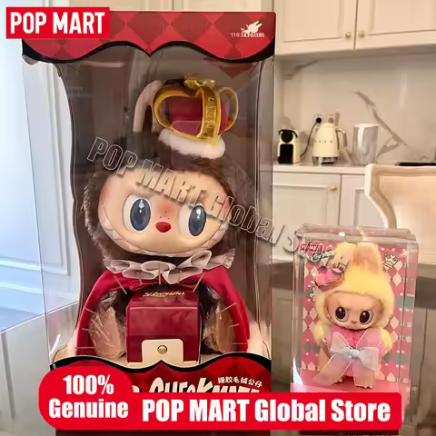 Original POP MART LABUBU King and Queen THE MONSTERS Let's Checkmate Series Vinyl Plush pendant Myst