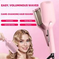 14-Temperature Settings (120-230°C) Mermaid Wave Curling Iron, Lightweight & Portable, Dual Voltage 