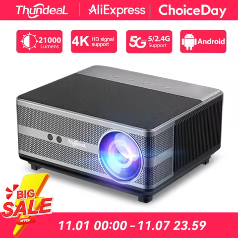 ThundeaL Full HD 1080P Projector WiFi LED 2K 4K Video Movie Beam TD98 TD98W Android Projector PK DLP