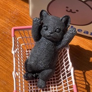 new Big Kitty Cat Taba Squishy Silicone Fuzzy Super Big Cat Kitten Handmade Squeeze Toy Mochi Toy Ha