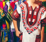 Kernels Sarutaya เสื้อจังโก้ ชุดพื้นเมือง ชุดชนเผ่า ชุดแอฟริกา โบฮีเมียน สงกรานต์ หญิง ชาย อกเสื้อ 34/36/38/40/44/48/52 Jungo Shirt Boho Dashiki