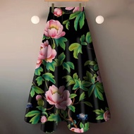 Chinese Style Chinese Style Floral Skirt Long Skirt Chinese Style Skirt High Waist Temperament Thin 
