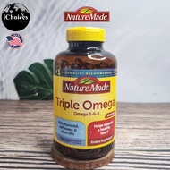 Nature Made _ Triple Omega 3 6 9 from Fish Flaxseed Safflower & Olive Oils 150 Softgels โอเมก้า 3 6