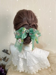 雪紡蝴蝶結彈簧夾 香蕉夾 髮夾抓夾 髮梳髮圈 馬尾夾邊夾髮叉壓夾