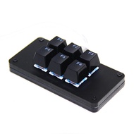 6 Keys Gaming Keyboard Mechanical Outemu Gateron KaiH Switch Mini RGB LED Backlit USB C Cable for Windows MAC Macro Keypad