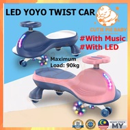 Yoyo Car Twist Car Kids Child Plasma Car Swing Car with Light & Music Outdoor Baby Car Kereta YOYO B