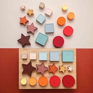 Soft Silicone Stacking Toy Set Silicone Toy Montessori Building Blocks DIY Construction Toy Rubber T