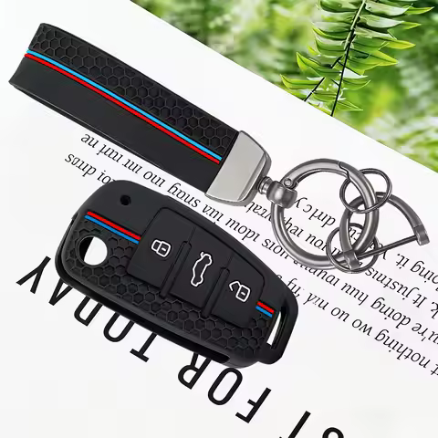 New Style Silicone Key Case Cover Shell for Audi A4 B7 A6 C6 4f 8v A3 8p A1 Accessories Auto Remote 